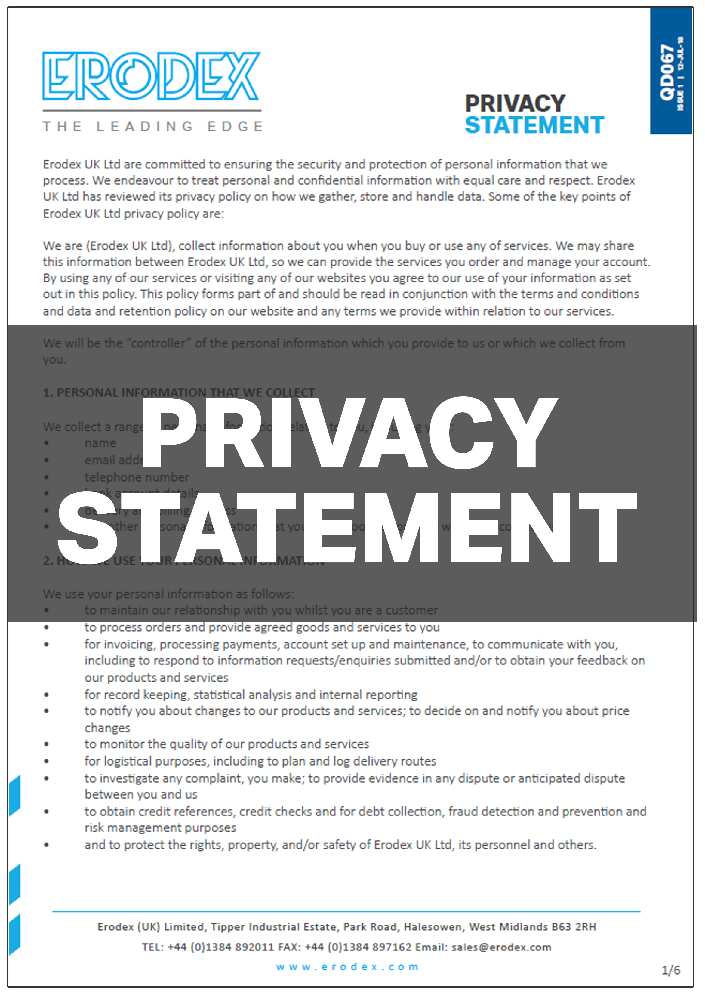 Privacy Statement