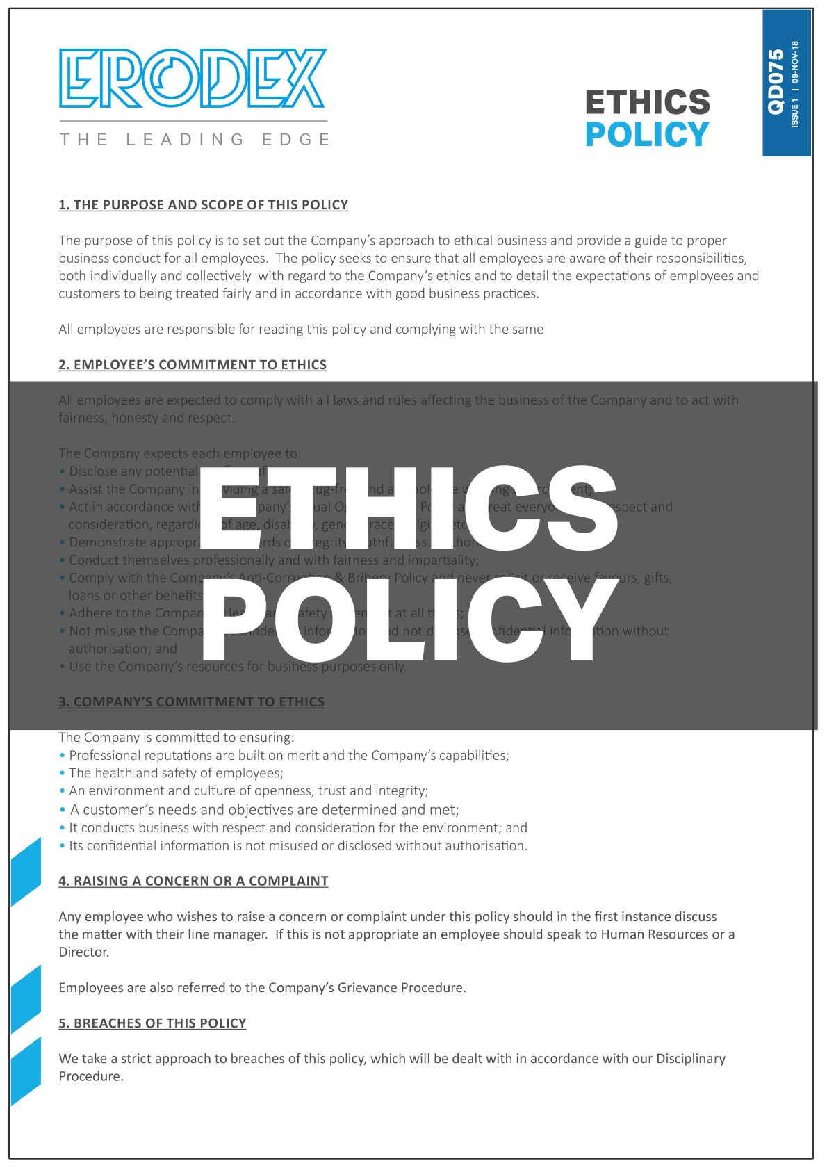 Ethics Policy